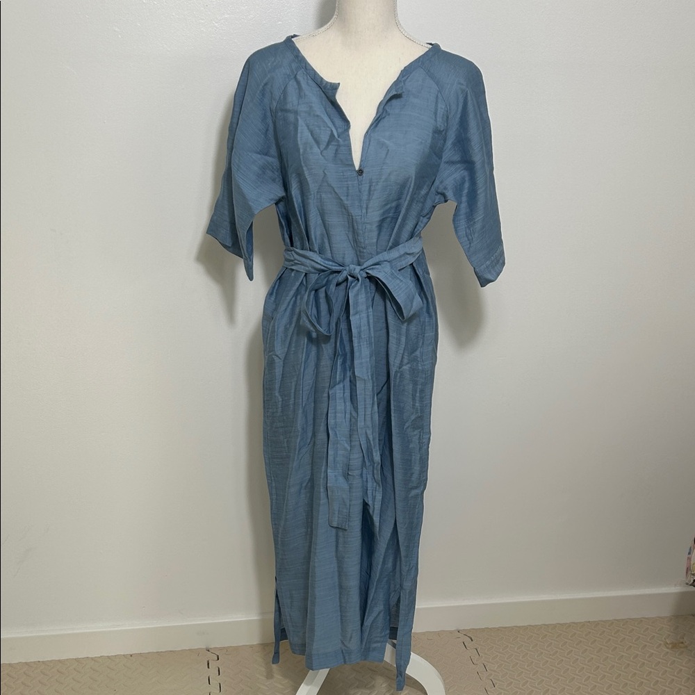 Humanoid Blue Short Sleeve Dress